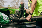 82V 690 CFM Dual-Port Backpack Blower: (2) 5.0 Ah Batteries and Dual-Port Charger
