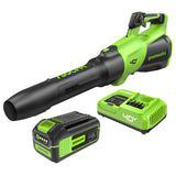 40V 730 CFM Cordless Battery Leaf Blower w/ 5.0Ah Battery & 5A Charger