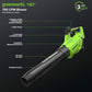 40V Gen 2.5 700 CFM Cordless Battery Brushless Leaf Blower w/ 8.0Ah Battery & Charger