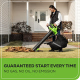 40V 505 CFM Cordless Battery Leaf Blower/Vacuum w/ 5.0Ah Battery & Charger