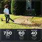 RENEWED 80V 730 CFM Cordless Battery Leaf Blower w/ Extra Shoulder Strap, 2.5Ah Battery & Rapid Charger