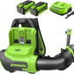 40V 710 CFM Cordless Battery Dual Port Backpack Blower w/ (2) 8.0Ah Battery & Charger