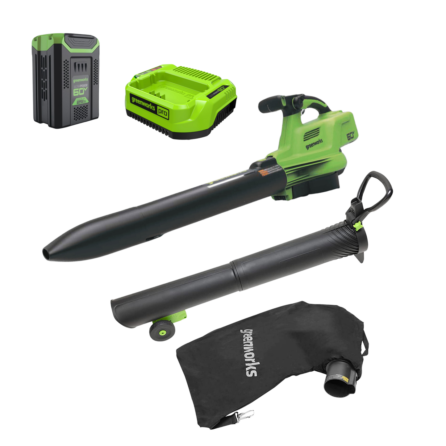 60V 520CFM Cordless Battery Blower Vacuum W 4Ah Battery And 3A Charge 60v-520cfm-cordless-battery-blower-vacuum-w-4ah-battery-and-3a-charge
