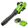60V 630CFM Cordless Battery Blower: 2.5 Ah Battery and 3A Charger