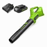 24V 320CFM Cordless Battery Leaf Blower: 2.0Ah Battery and Charger