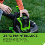 60V 800 CFM Cordless Battery Brushless Backpack Blower w/ 4.0Ah Battery & Charger