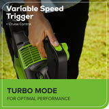 60V 660 CFM Cordless Battery Brushless Leaf Blower w/ 2.5Ah Battery & Charger