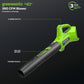 40V 350 CFM Cordless Battery Leaf Blower w/ 2.0 Ah Battery & Charger