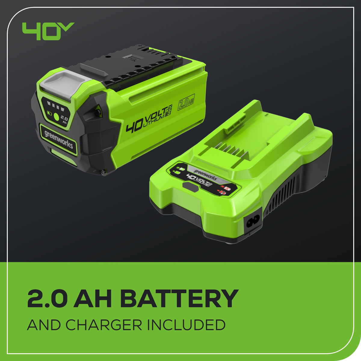 40V 13" Gen 2 String Trimmer & 350 CFM Cordless Battery Leaf Blower Combo Kit w/ (3).065" Spools,(1)2.0 Ah Battery & Charger