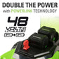48V (24V x 2) 17" Cordless Battery Push Lawn Mower w/ Two (2) 4.0Ah USB Batteries & Dual Port Charger