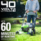 40V 21" Cordless Battery Self-Propelled Lawn Mower w/ 6.0 Ah Battery and Charger