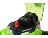 48V (24V x 2) 17" Cordless Battery Push Lawn Mower w/ Two (2) 4.0Ah USB Batteries & Dual Port Charger