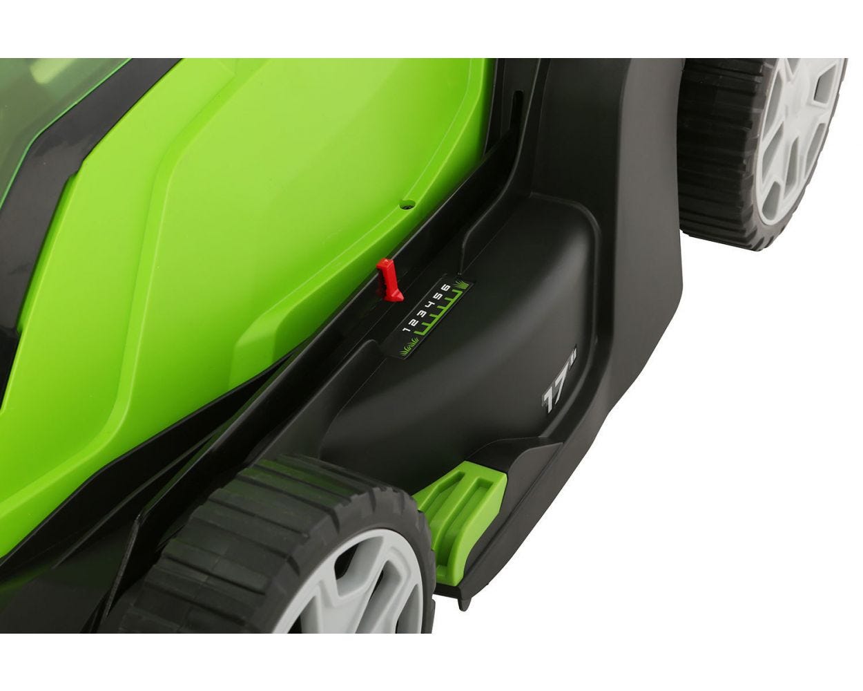 48V (24V x 2) 17" Cordless Battery Push Lawn Mower w/ Two (2) 4.0Ah USB Batteries & Dual Port Charger