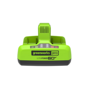 <h3>One(1) Dual-Port Charger</h3><p>Battery Recharge Time: 40 minutes per battery (80 minutes for both) with included charger.
</p>