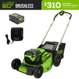 60V 22" Cordless Battery Push Lawn Mower w/ 5.0Ah Battery & Charger