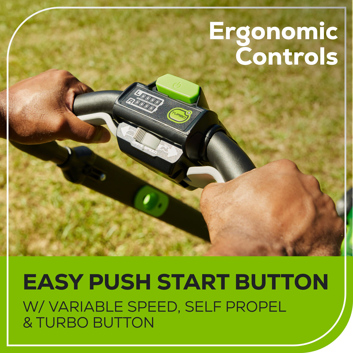 OPEN BOX 80V 21" Cordless Battery 4-in-1 Self-Propelled Lawn Mower w/ 4.0Ah, 2.0Ah Battery & Rapid Charger