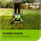 OPEN BOX 80V 21" Cordless Battery 4-in-1 Self-Propelled Lawn Mower w/ 4.0Ah, 2.0Ah Battery & Rapid Charger