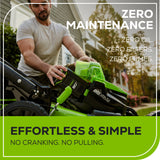 OPEN BOX 80V 21" Cordless Battery 4-in-1 Self-Propelled Lawn Mower w/ 4.0Ah, 2.0Ah Battery & Rapid Charger