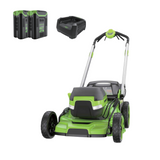 60V 21" Cordless Battery Self-Propelled Mower: (2) 5Ah Battery and 6A Rapid Charger