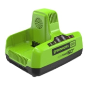 <h3>6 Amp Dual Port Charger</h3><p>Fully recharge your two 5.0Ah batteries in less than 100 minutes.</p>