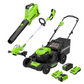 40V 21" Cordless Battery Push Lawn Mower 3PC Combo Kit w/ 5.0Ah Battery & Charger