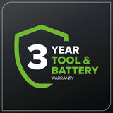 40V 17" Cordless Battery Brushless Push Lawn Mower w/ 4.0Ah Battery & Charger