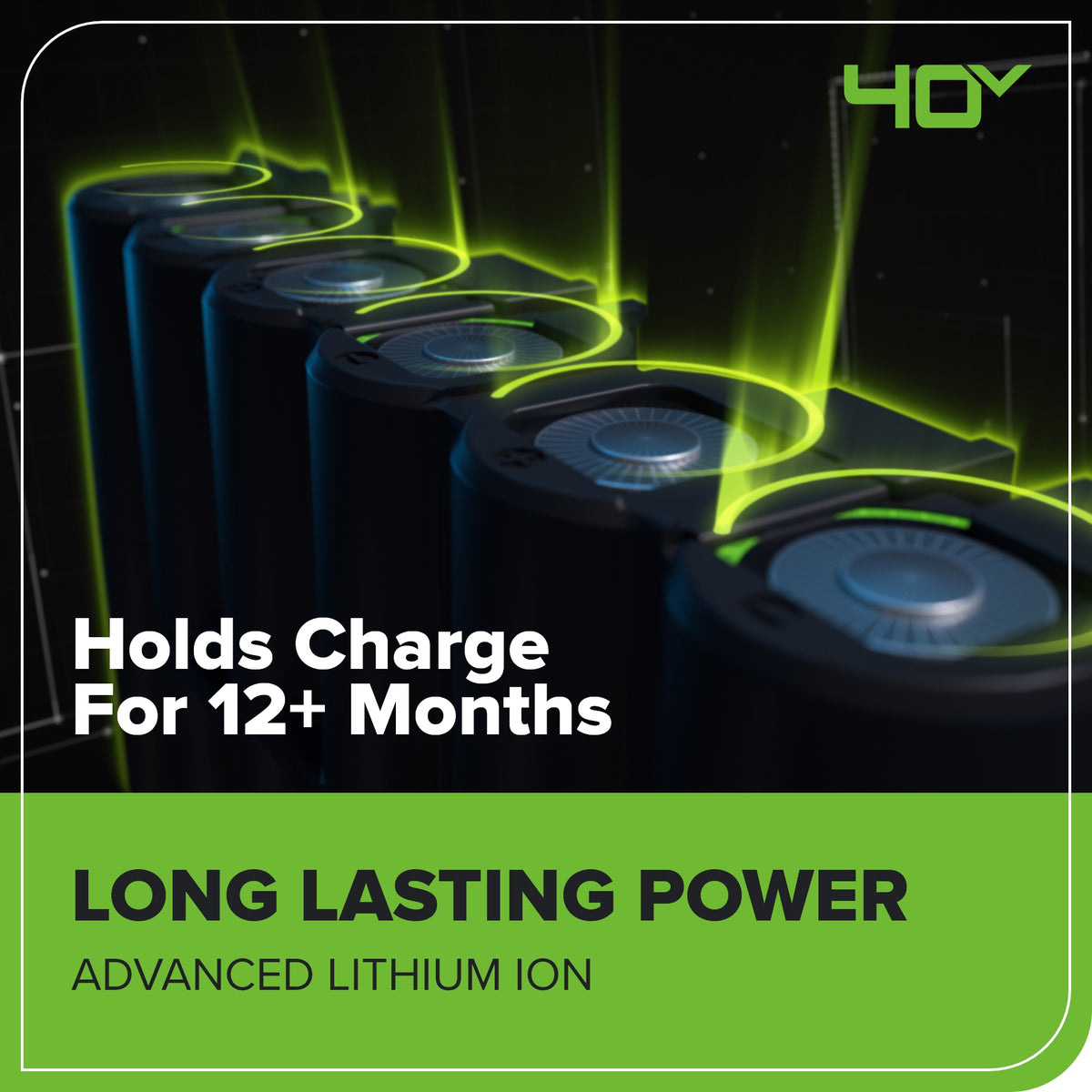 40V 17" Cordless Battery Brushless Push Lawn Mower w/ 4.0Ah Battery & Charger