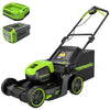 60V 17" Cordless Battery Push Lawn Mower: 4.0 Ah Battery and Charger, LM1716