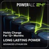 24V 14" Cordless Battery Brushless Push Lawn Mower w/ 5.0Ah Battery & 65W Type-C Charger (3-Ft Cable)