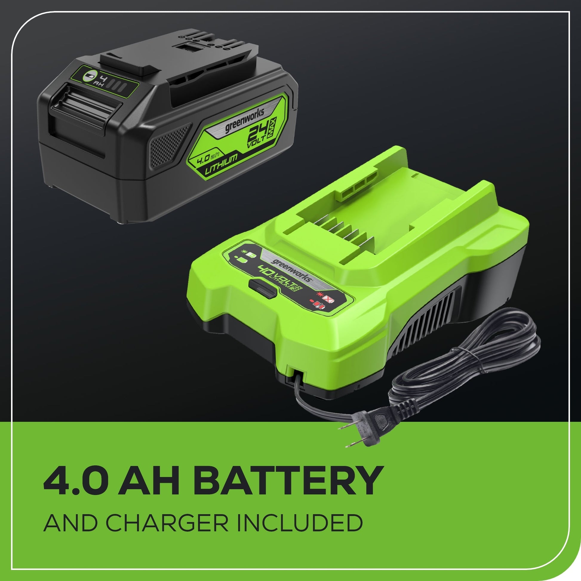 24V 13" Cordless Battery Brushless Push Lawn Mower w/ 4.0Ah Battery & Charger