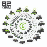 82V 24" Cordless Battery Two-Stage Snow Blower (Tool Only)