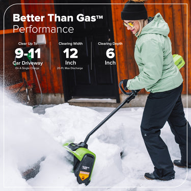 60V 12" Cordless Battery Snow Shovel (Tool Only)