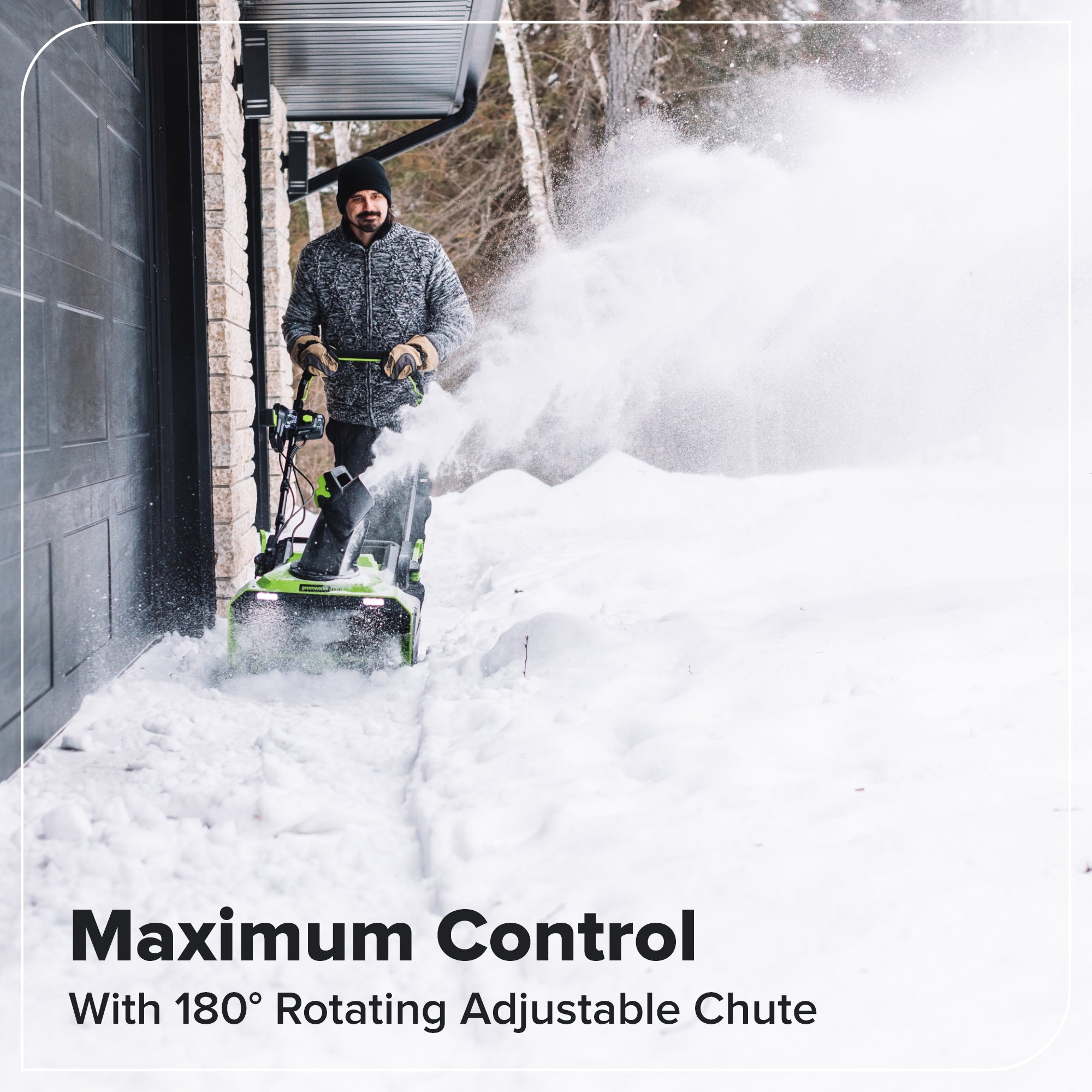 60V 22" Cordless Battery Single-Stage Snow Blower (Tool Only)