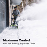 60V 22" Cordless Battery Single-Stage Snow Blower (Tool Only)