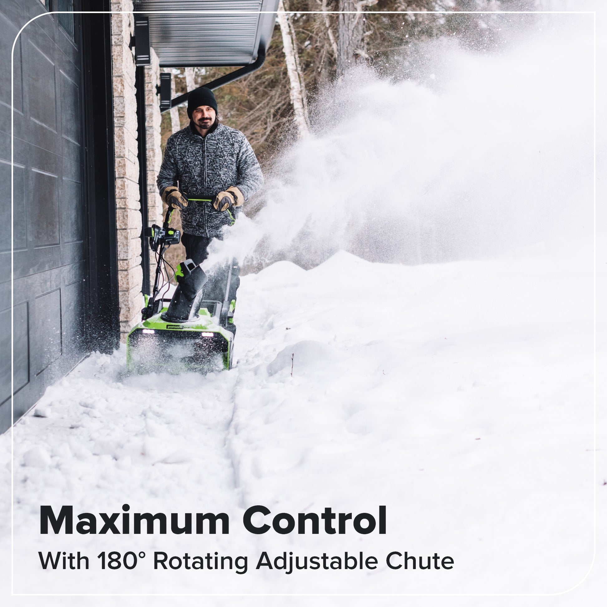 60V 22" Cordless Battery Single-Stage Snow Blower (Tool Only)