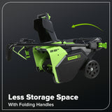 60V 22" Cordless Battery Single-Stage Snow Blower (Tool Only)