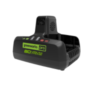 <h3>8 Amp Dual-Port Charger</h3><p>Fully recharge your 4.0Ah and 2.0Ah batteries in less than 60 minutes.</p>