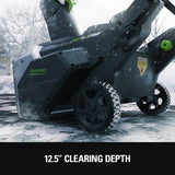 82V 22" Snow Blower w/ 5.0Ah Battery and Dual Port Charger