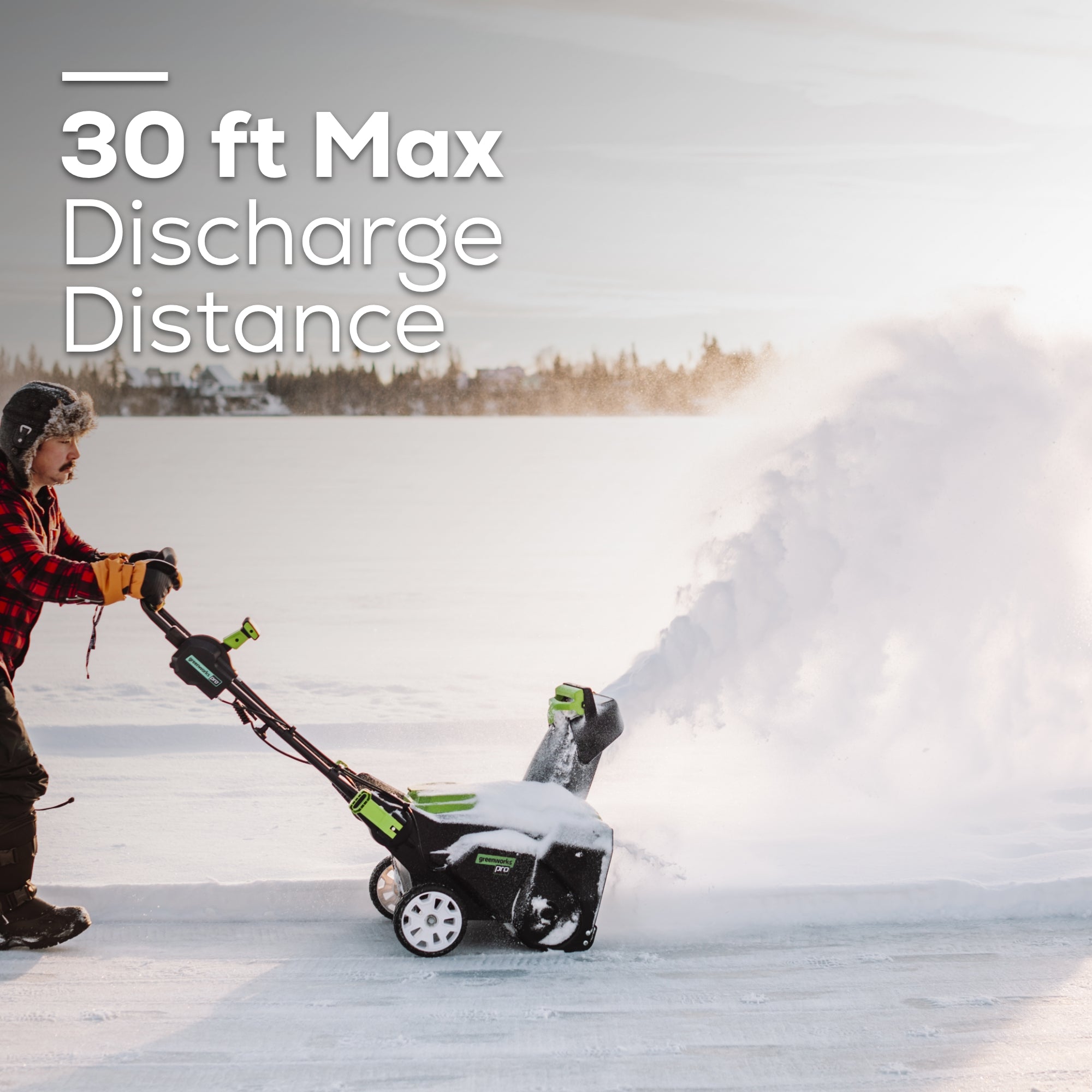 80V 22" Cordless Battery Single-Stage Snow Blower w/ (1)4.0Ah Battery, (1)2.0Ah Battery & 8A Dual-Port Charger