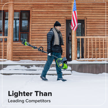 40V 12" Cordless Battery LED Snow Shovel w/ 4.0Ah Battery & Charger