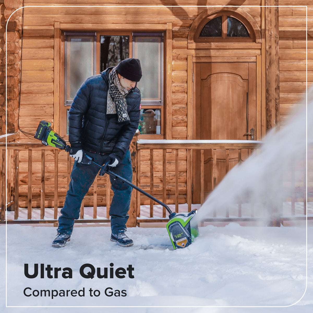 40V 12" Cordless Battery LED Snow Shovel w/ 4.0Ah Battery & Charger