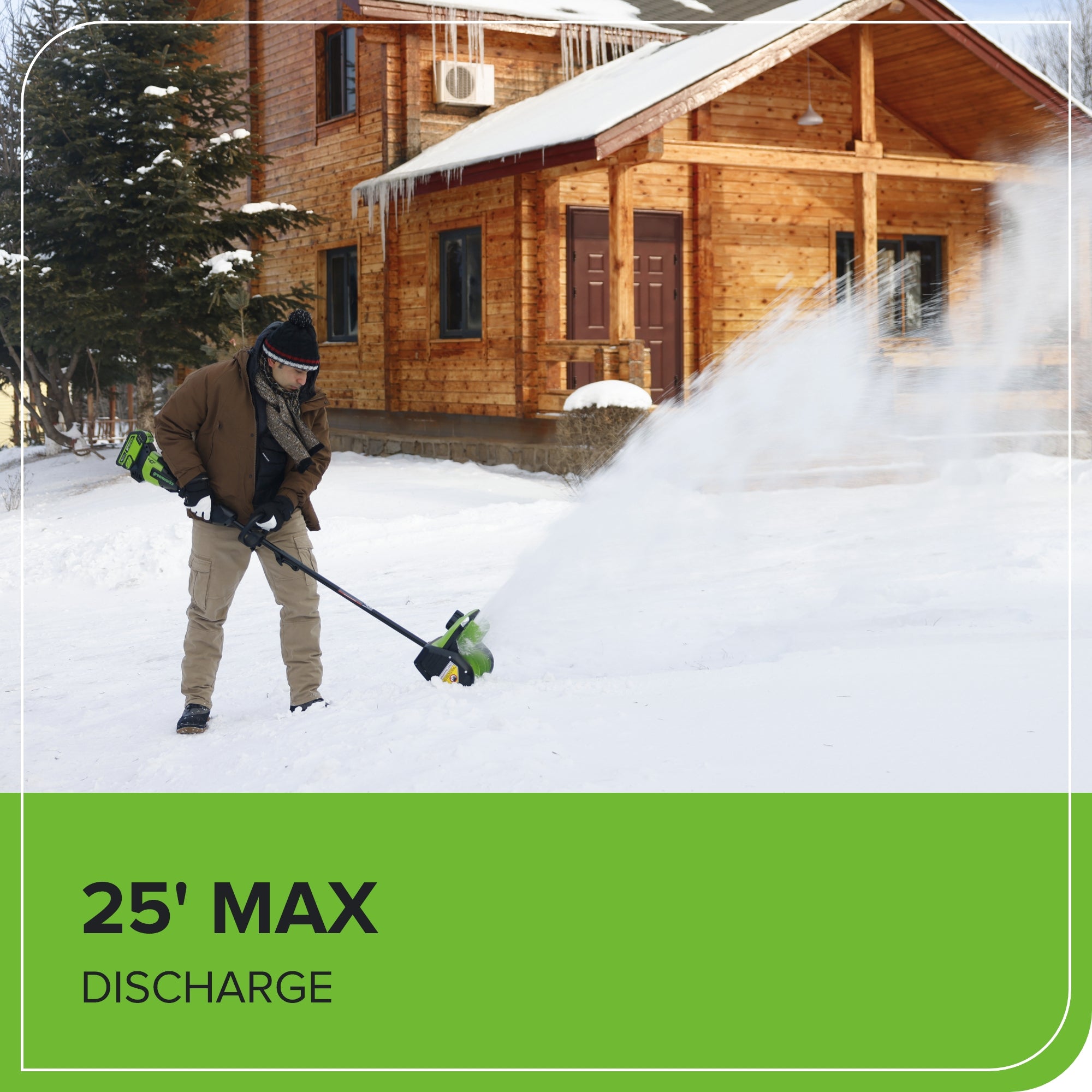40V 12" Cordless Battery LED Snow Shovel, Directional Vanes: 4.0 Ah Battery and Charger