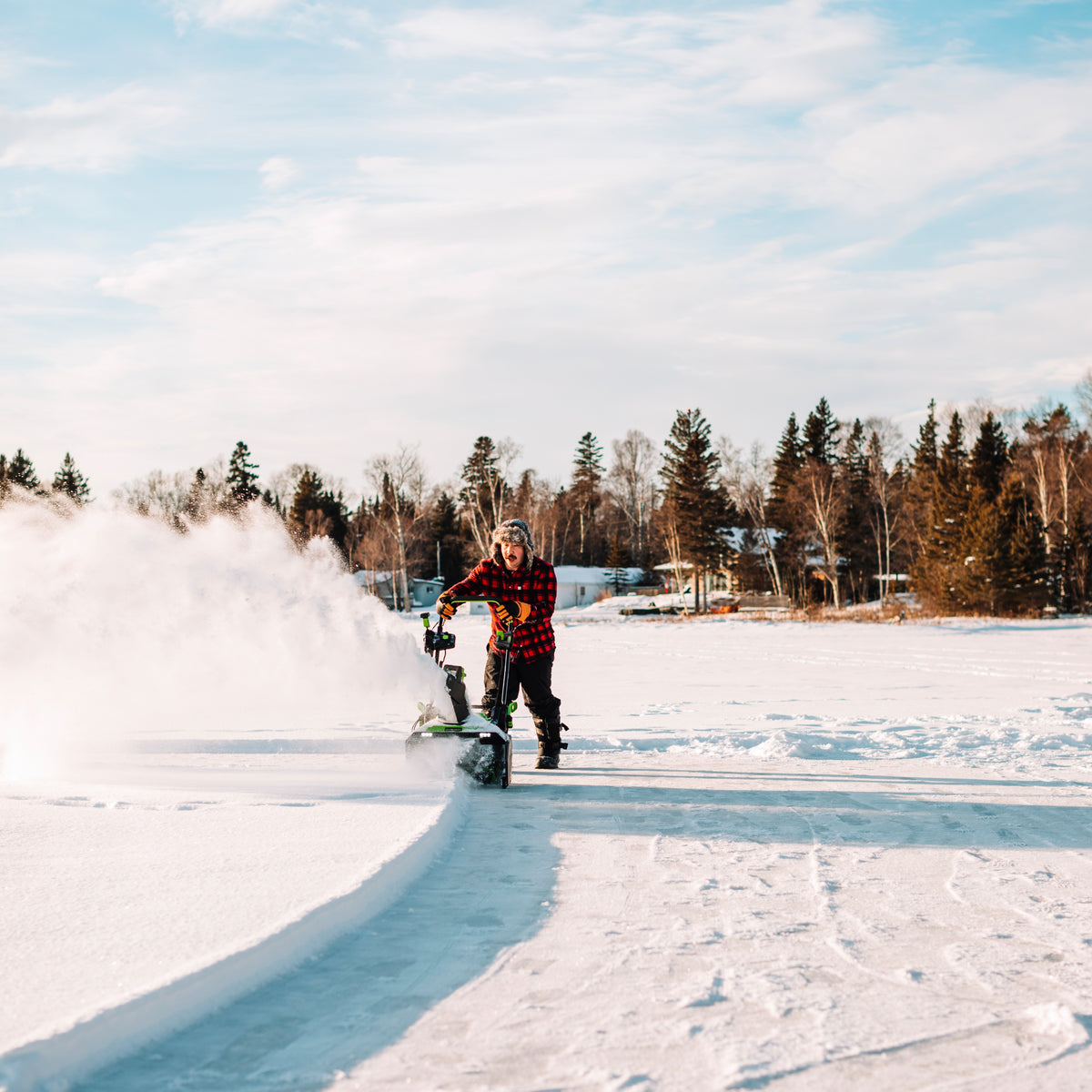 80V 22" Cordless Battery Single-Stage Snow Blower w/ (2)4.0 Ah Battery & Dual-Port Charger