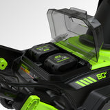 80V 22" Cordless Battery Single-Stage Snow Blower w/ (2)4.0 Ah Battery & Dual-Port Charger