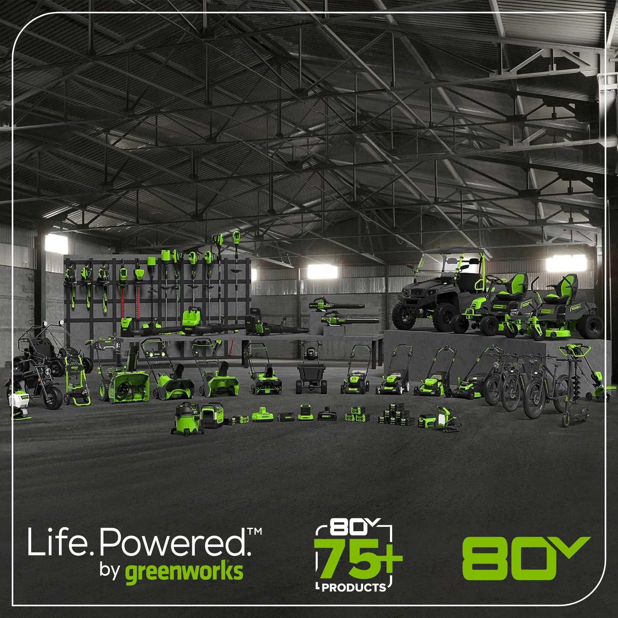 80V 12" Cordless Battery LED Snow Shovel w/ 4.0Ah Battery & 6A Charger