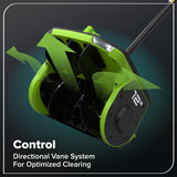 80V 12" Cordless Battery LED Snow Shovel w/ 4.0Ah Battery & 6A Charger