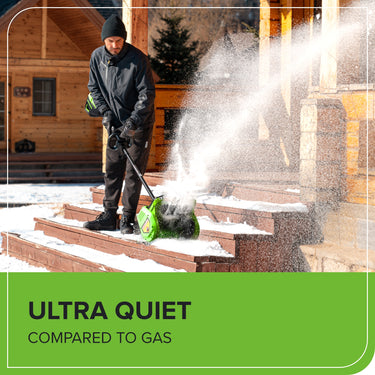 80V 12" Cordless Battery LED Snow Shovel w/ Directional Vanes (Tool Only)