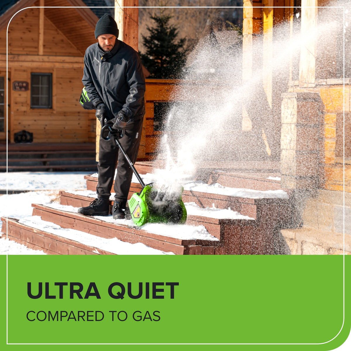 80V 12" Cordless Battery LED Snow Shovel w/ Directional Vanes (Tool Only)