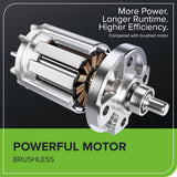 80V 12" Cordless Battery LED Snow Shovel w/ Directional Vanes (Tool Only)