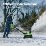 40V 20" Cordless Battery Snow Blower: 5.0 Ah Battery and Charger